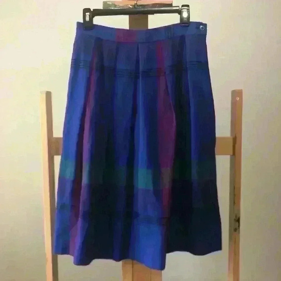 Diane Von Furstenberg Dresses & Skirts - Vintage Diane Von Furstenberg Plaid Pencil Wool Skirt Secretary DVF 27” Waist